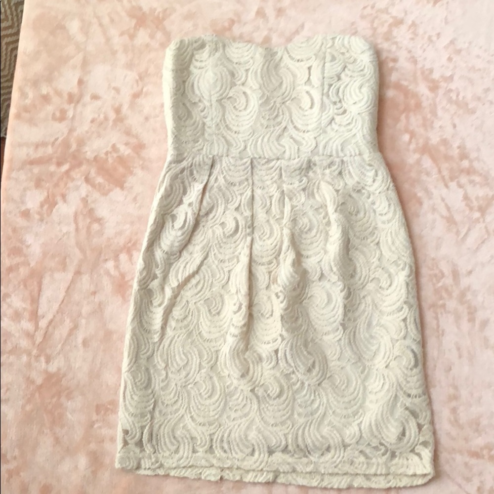 Beige mini dress